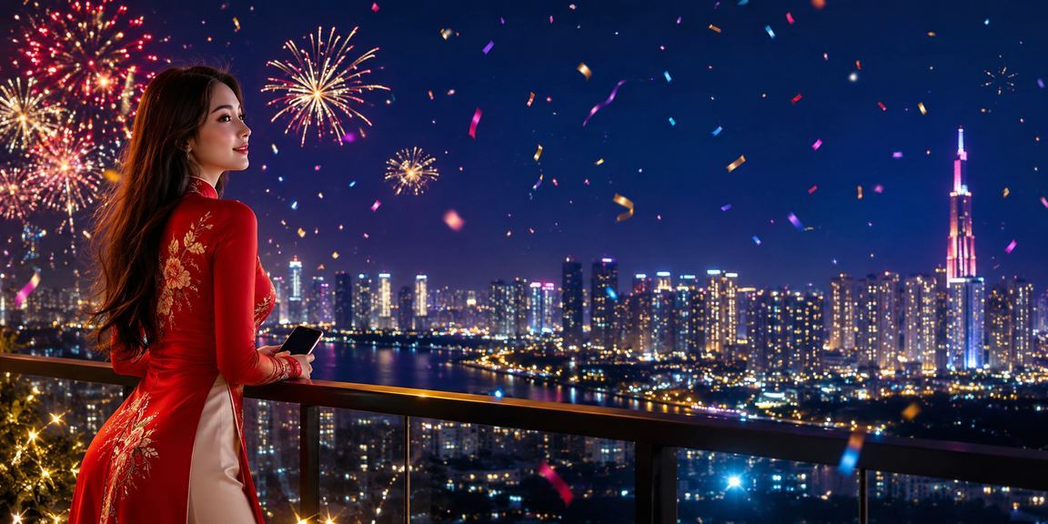 Cô gái mặc áo dài tại Hồ Chí Minh trải nghiệm đăng ký tài khoản 4english