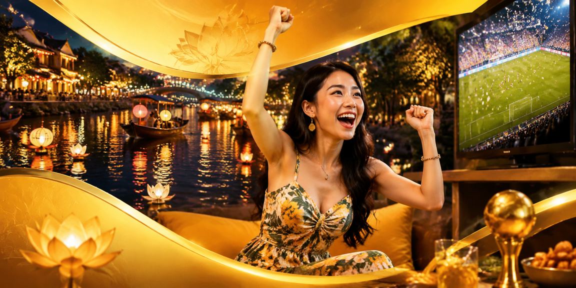 Người dùng tại Hội An xem thống kê thể thao trong không gian phố cổ yên tĩnh buổi chiều